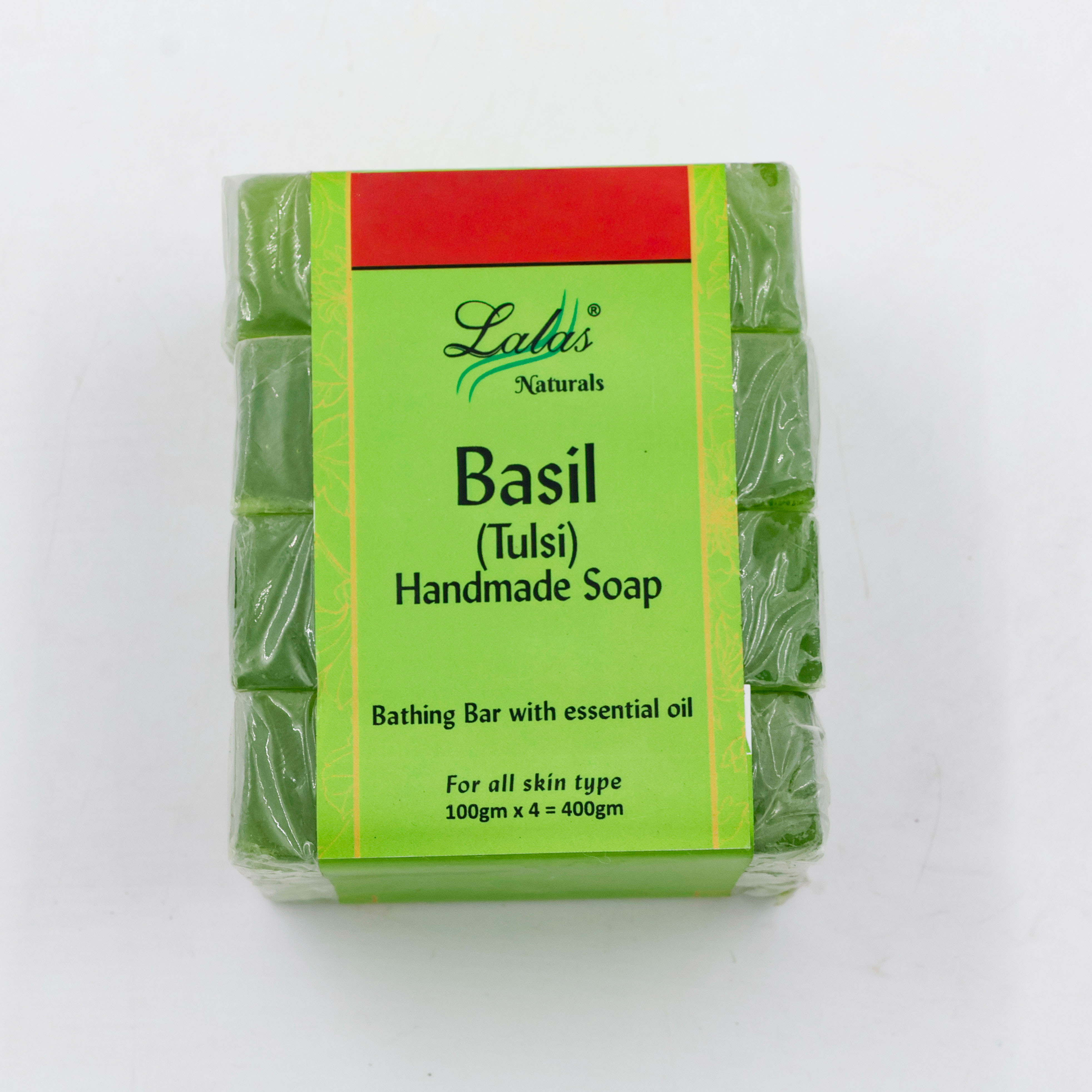 Lalas Soap Handmade Basil 4PC 400 g